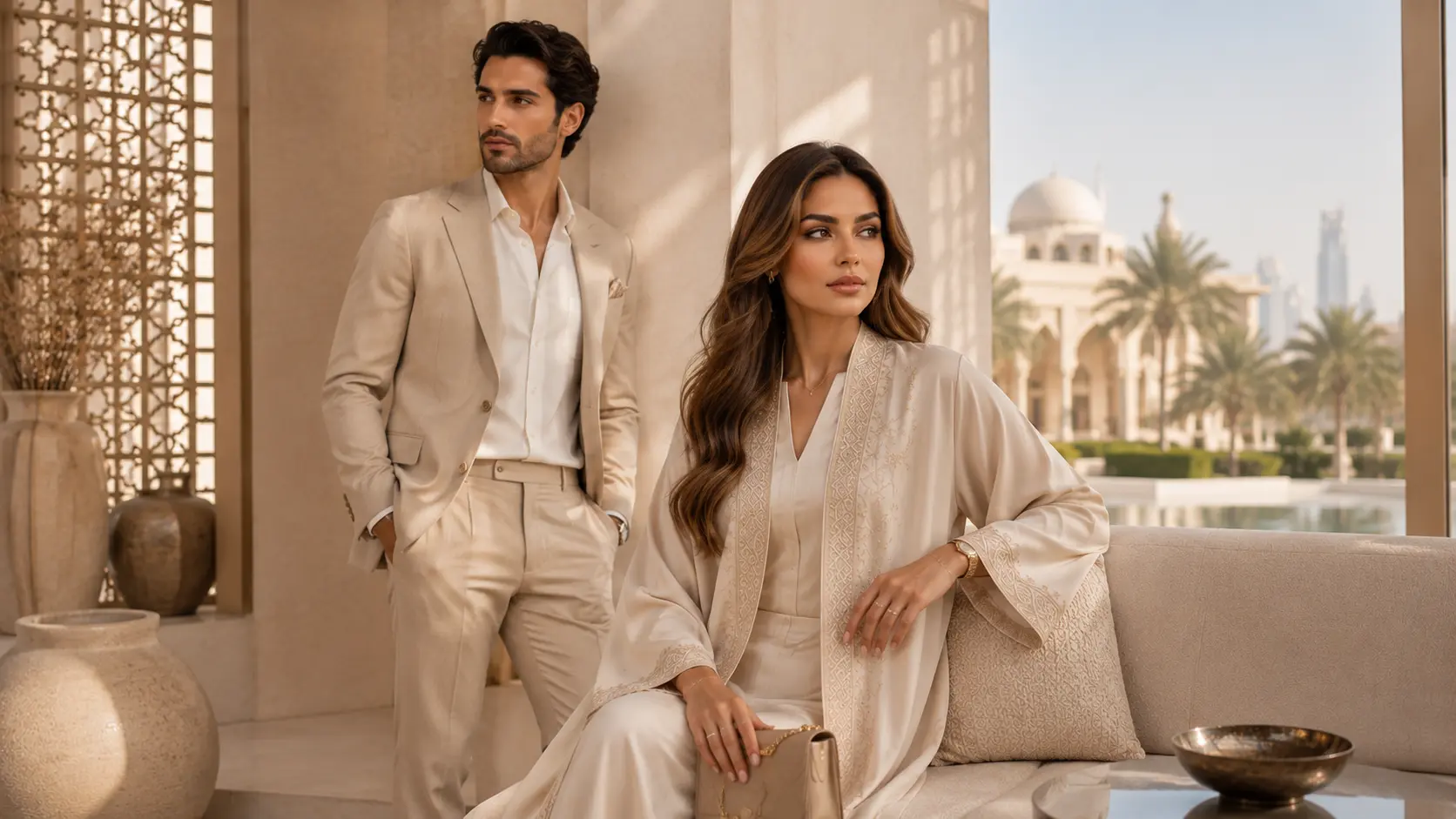 Premium fashion brand collaboration and editorial campaign in Dubai