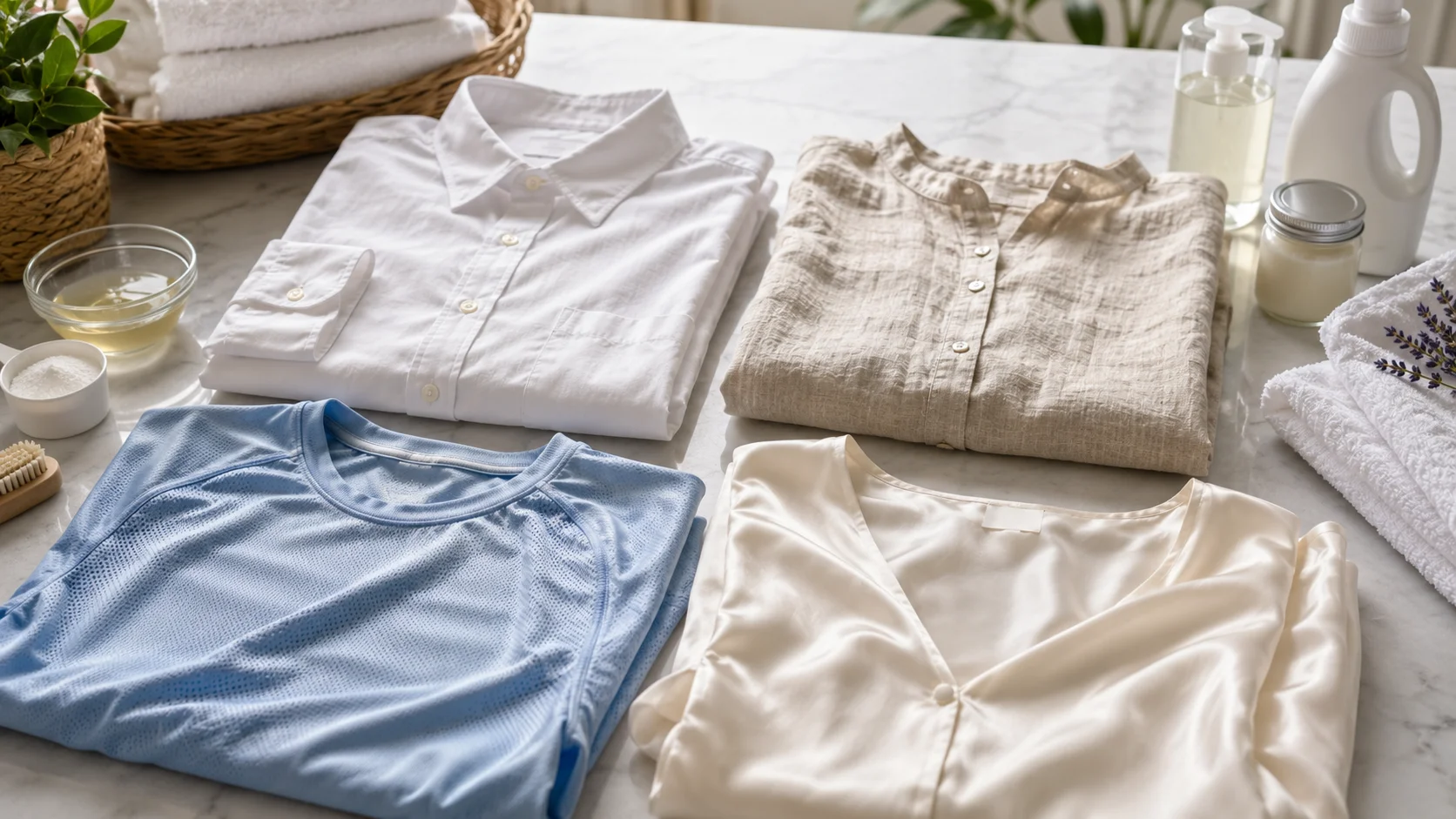 Stain removal considerations for cotton linen polyester and silk